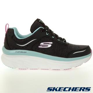 SKECHERS D’LUX WALKER 女鞋 慢跑 厚底 泡棉鞋墊 柔軟 黑灰藍【運動世界】149336BKTQ