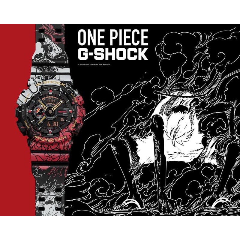 全新 G-SHOCK x ONE PIECE GA-110JOP-1A4 航海王聯名錶款