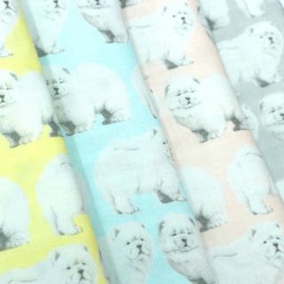 [雙層紗布] 可愛鬆獅犬 布哥哥商店 台灣現貨 永樂市場老字號 MIT嬰兒手作拼布