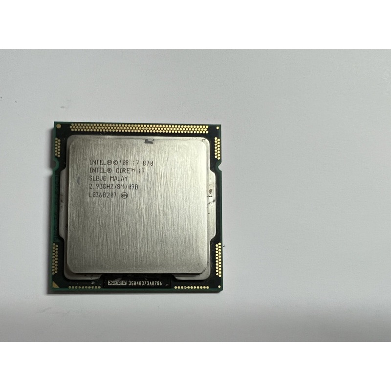 電腦雜貨店～Intel Core i7-870 2.93G 8M四核心 CPU 1156腳位 二手良品 $800