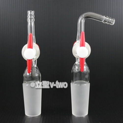 玻璃抽氣活栓磨砂24 40 鐵氟龍活栓抽氣接頭連接管 蝦皮購物