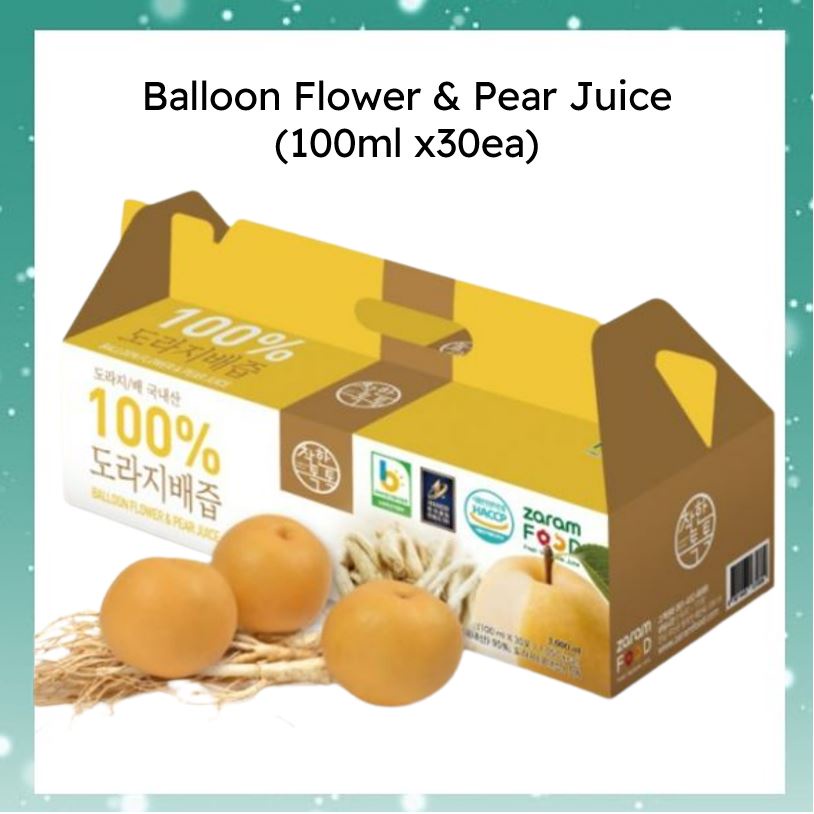 [Zaram] 氣球花梨汁 (100mlx30ea) / 氣球花梨汁 / 梨氣球花汁 / 健康果汁 / 韓國健康果汁