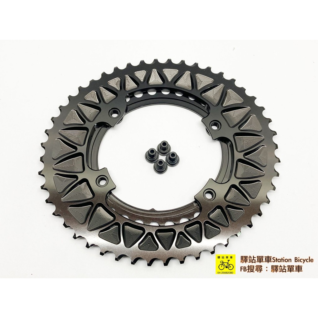 ABSOLUTE BLACK   壓縮橢圓齒片48/32 適用SHIMANO R9100與9000系列 11/10速系統