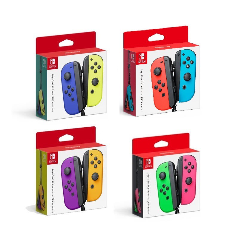 任天堂 Switch 原廠公司貨 JOY-CON 左右手控制器 原廠手把 紫橘 綠粉 藍黃 周董的店