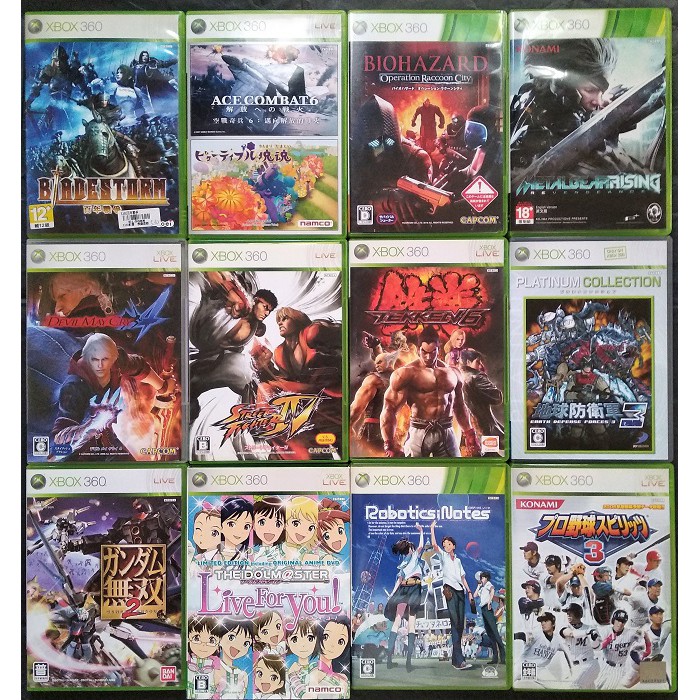 XBOX360🎮遊戲片 快打旋風4/鐵拳6/惡魔獵人4/職棒野球魂3/空戰奇兵6/鋼彈無雙2/地球防衛軍3/潛龍諜影