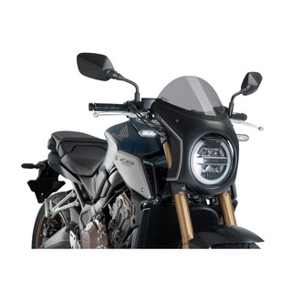 【KIRI】 PUIG Honda CB650R 19-23年 RETRO SEMI FAIRING 復古頭罩 風鏡