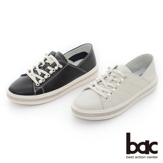 【bac】珍珠點綴平底休閒鞋:221-504