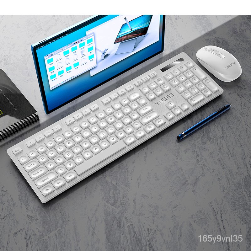 良米3C特賣聯想戴爾用超薄無線鍵盤鼠標套裝靜音台式筆記本辦公遊戲鍵鼠套裝