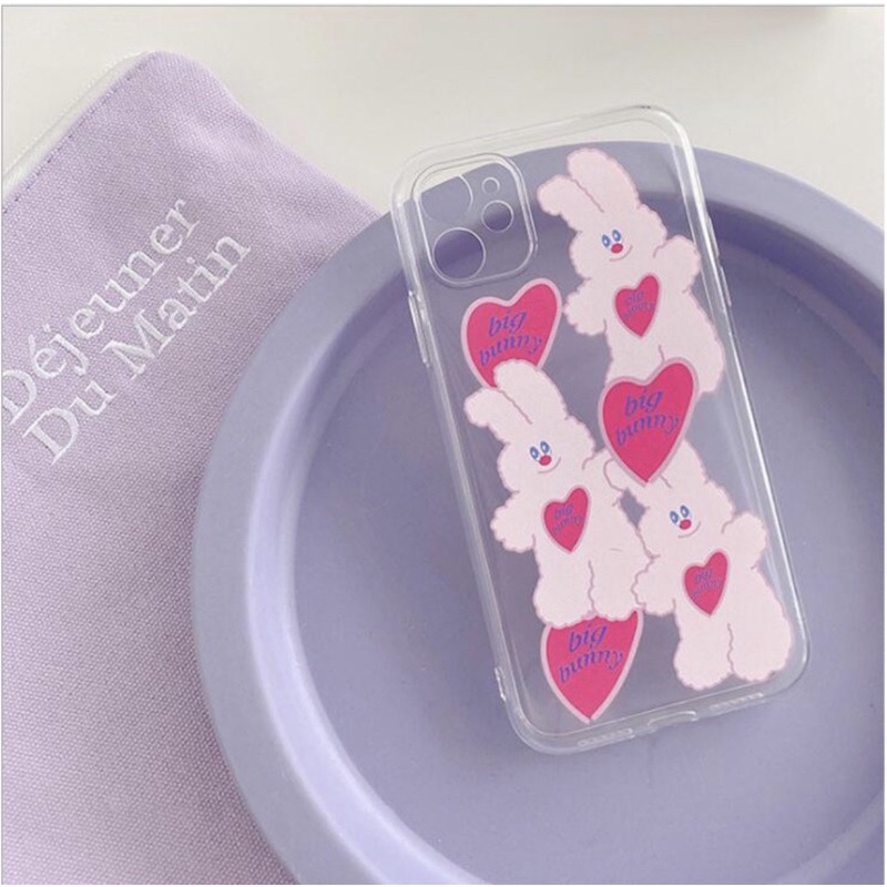 韓國可愛粉紅兔手機殼！真的好可愛～型號:iPhone XR .