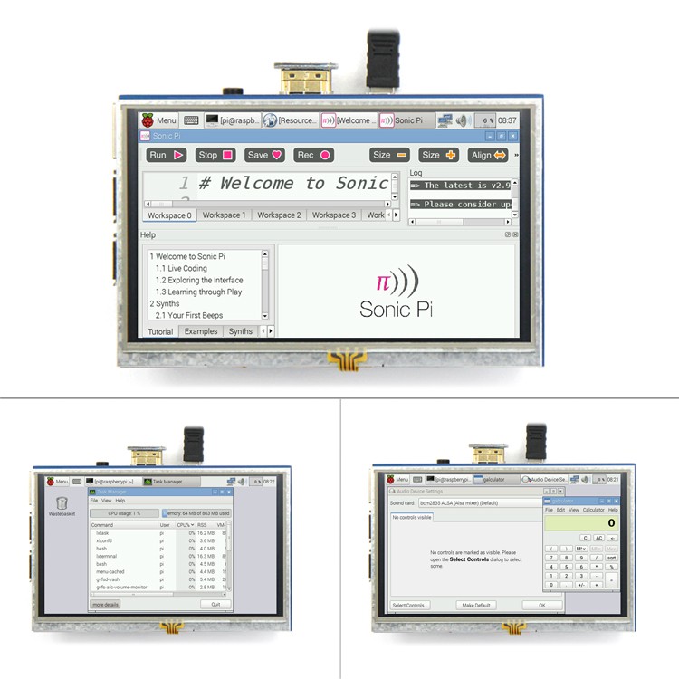 台中數位玩具 樹莓派4b 3b 5寸顯示器led Hdmi 顯示器raspberry Pi 4代b 送光碟資料 蝦皮購物