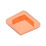 LEGO 樂高 22388 35344 透明螢光橘  四面斜磚 小金字塔型斜坡 1X1 6127035