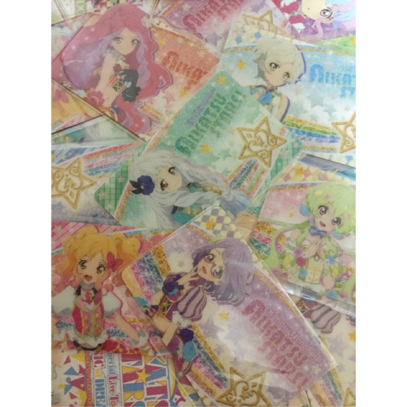 「咩瑞日本」偶像學園 偶像活動 aikatsu stars 白銀莉莉 虹野夢 艾爾莎 粉絲卡 粉絲證 第二代