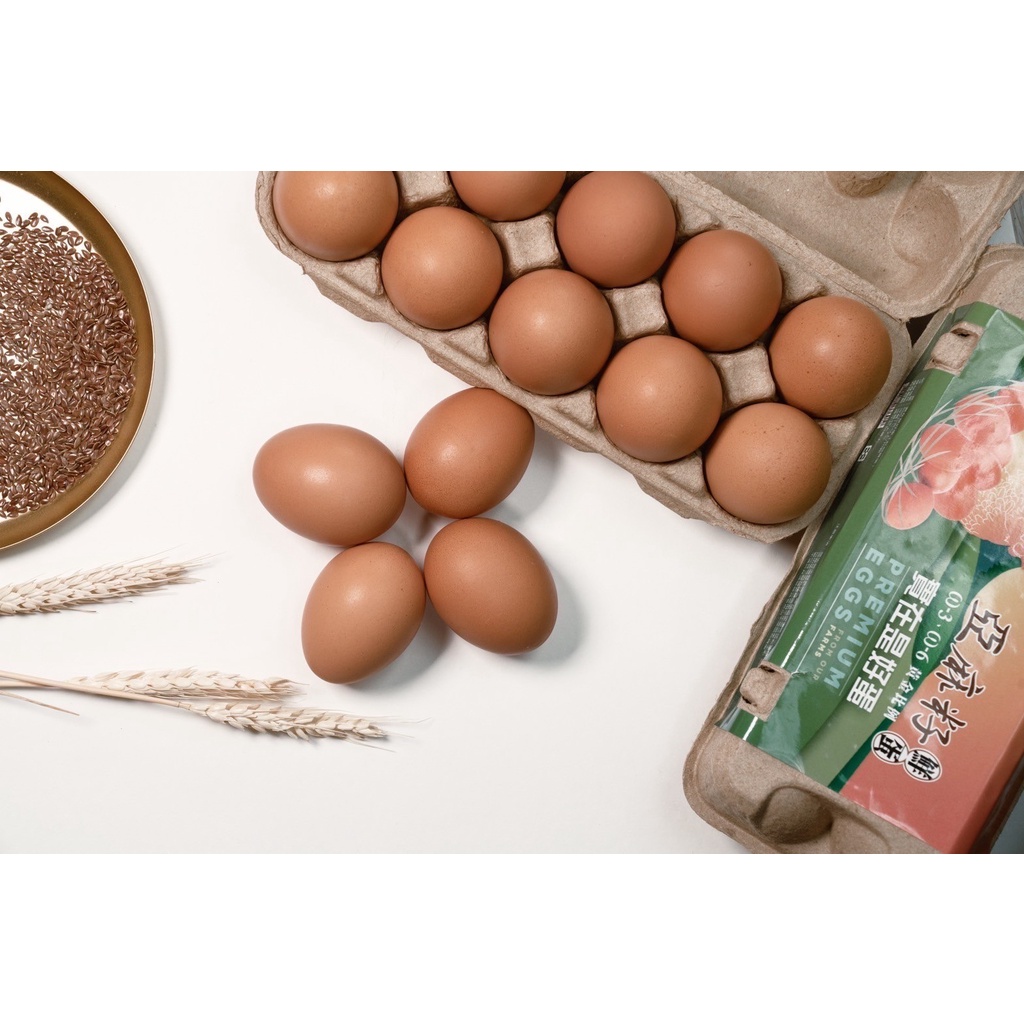 【口庄土雞蛋】亞麻籽紅殼土雞蛋盒裝共30粒（含運） 高優質 🌈天然放牧、友善飼養（非籠飼）