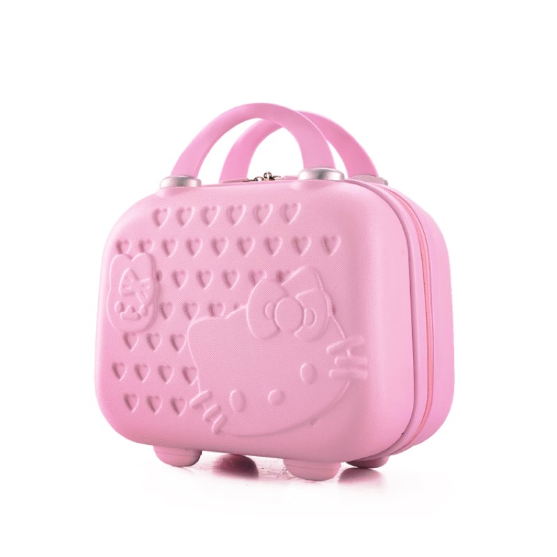 🇹🇼🎀Hello kitty 🎀🎀14吋手提行李箱⚡️現貨⚡️紅色🌹粉紅色💓紫色🦄薄荷綠💓化妝包