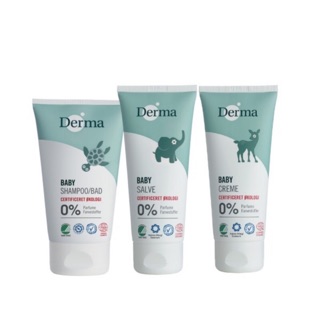 丹麥 Derma 寶寶系列 - 呵護寶寶舒敏三件組(洗髮沐浴露+舒敏萬用膏+護膚霜)