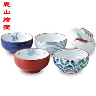 日本有田燒 五入飯碗組 鹿山繪變