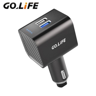 GOLiFE GoPure 多功能車用負離子空氣清淨器(清淨器、充電、擊破器) for( PAPAGO)