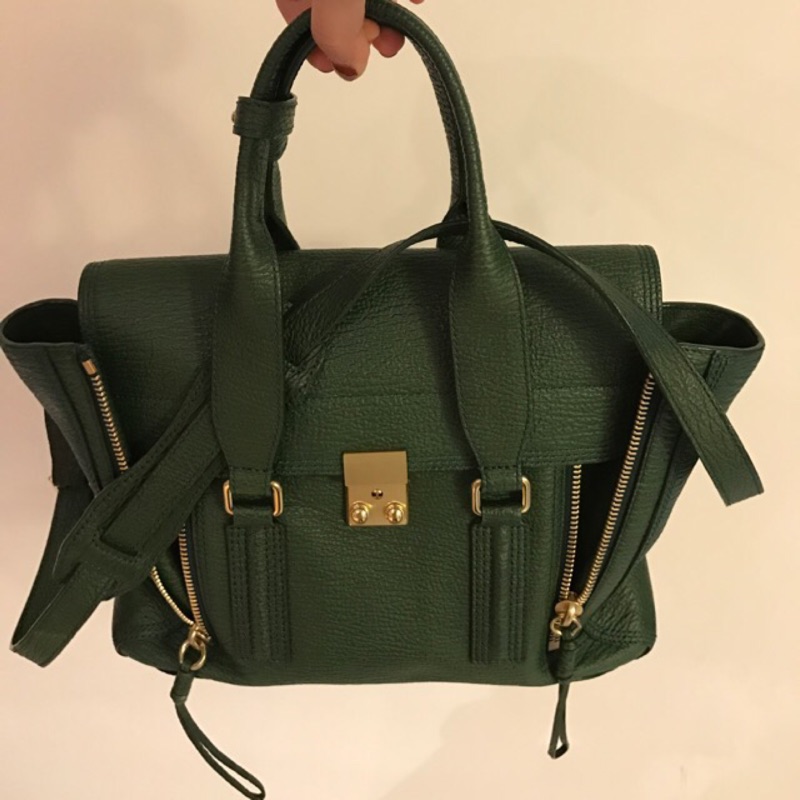 3.1 Phillip Lim Pashli Medium Satchel Jade 基本色 墨綠