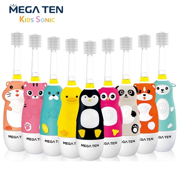 💖【全新】日本 VIVATEC Mega Ten 兒童 聲波 電動牙刷 (2歲以上) 🐤小鴨 🪥 牙刷 🪥 替換刷頭