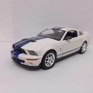 SHELBY 壓鑄汽車避難所眼鏡蛇 GT500 Sport 白色 Welly 1:24 收藏玩具