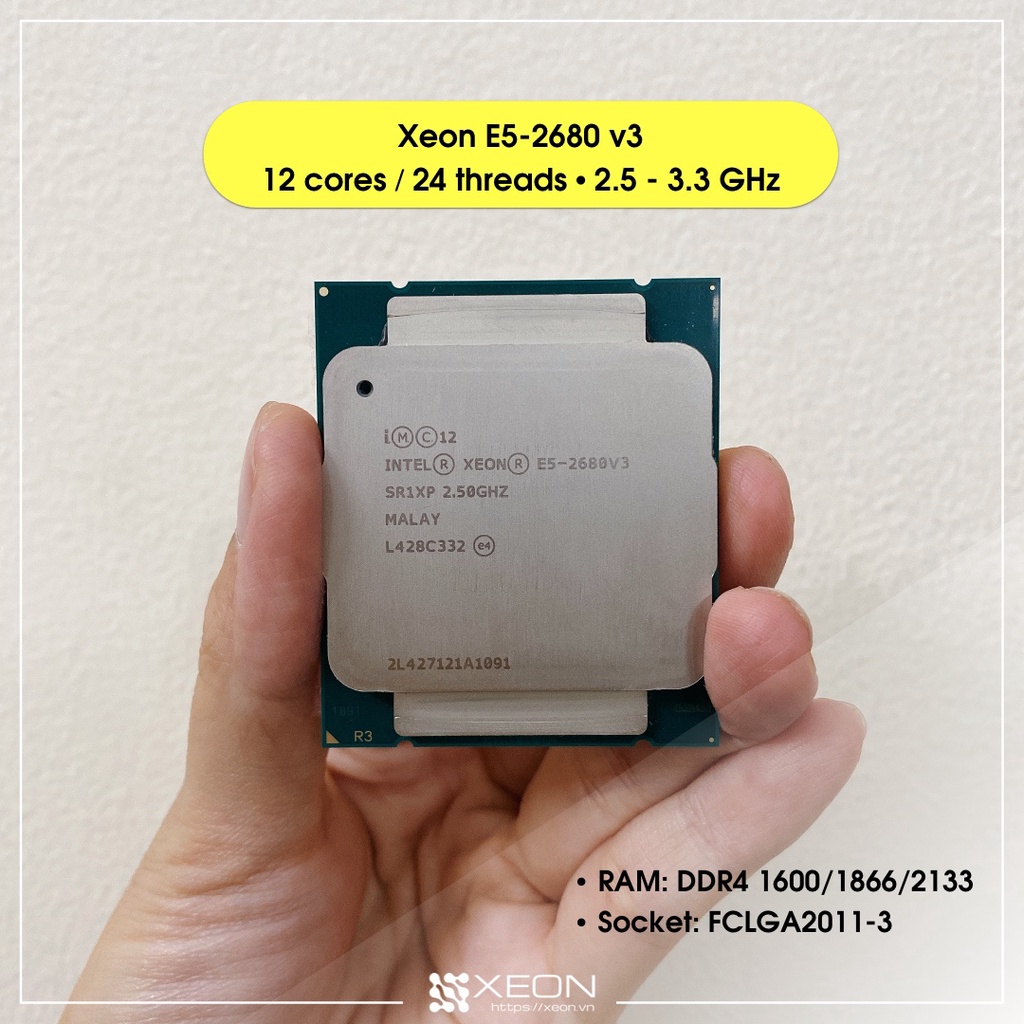 Cpu 英特爾至強 E5-2680 v3 / 12 核 24 線程 / 2.5-3.3 GHz / LGA 2011-3