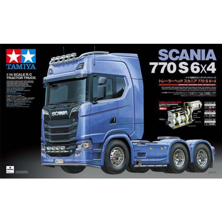 TAMIYA 56368 SCANIA 770S 6x4 拖車頭 1/14