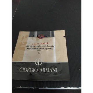 新品 效期 2024 (全新) Giorgio Armani 亞曼尼-超持妝絲絨水慕斯粉底 1ml(#3.5 自然暖白)
