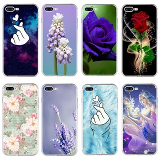 Bunga Ungu Romantis 手機殼 iphone 7/ 7 plus iphone 11 適用於軟矽膠殼 T