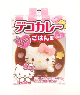 日本 Hello Kitty 頭型 飯 蔬菜 起司 火腿 海苔 模 模具 咖哩飯 燴飯 壓模(4121)