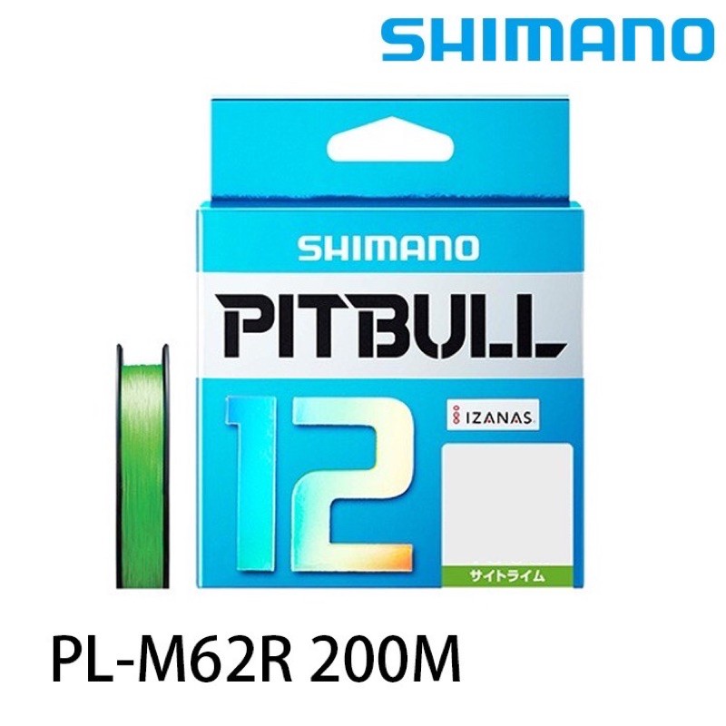 SHIMANO PITBULL 綠色 12股 編織PE線 PL-M62R