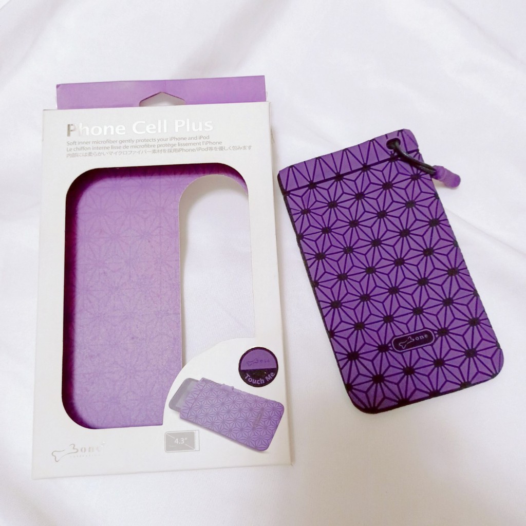 【全新．現貨】Bone Phone Cell Plus 紫色 手機 收納袋 保護套 4.3" 三宅一生 絕版 限量