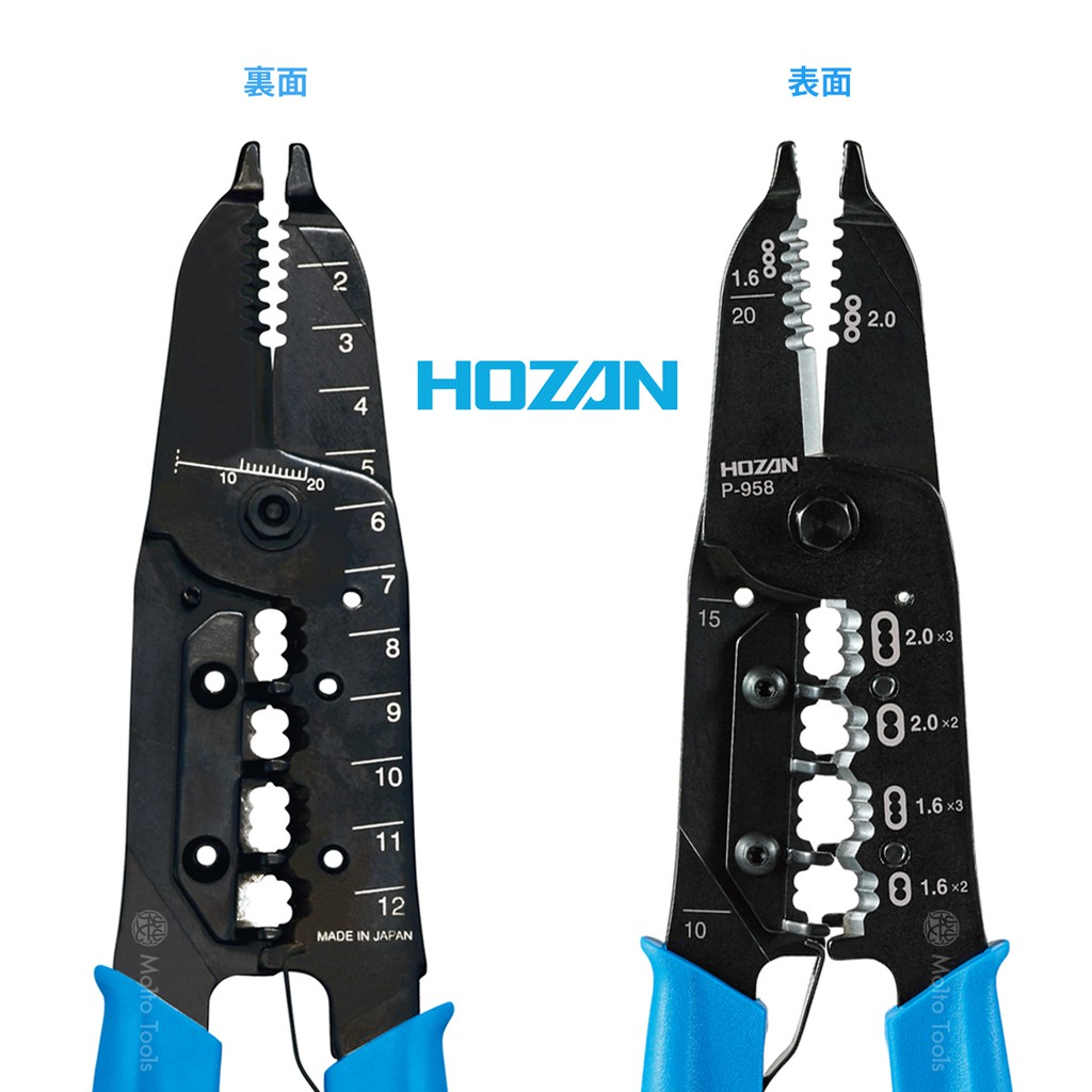 〖伍金〗日本製 HOZAN 1.6/2.0mm VVF 二芯 三芯 白扁線 測量 切斷 脫皮 彎線 省時省力一支搞定