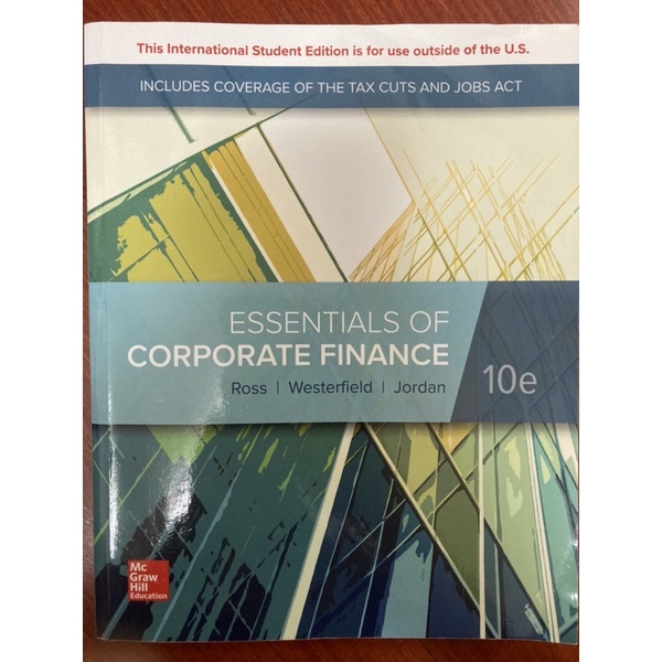 ESSENTIALS OF CORPORATE FINANCE-10e