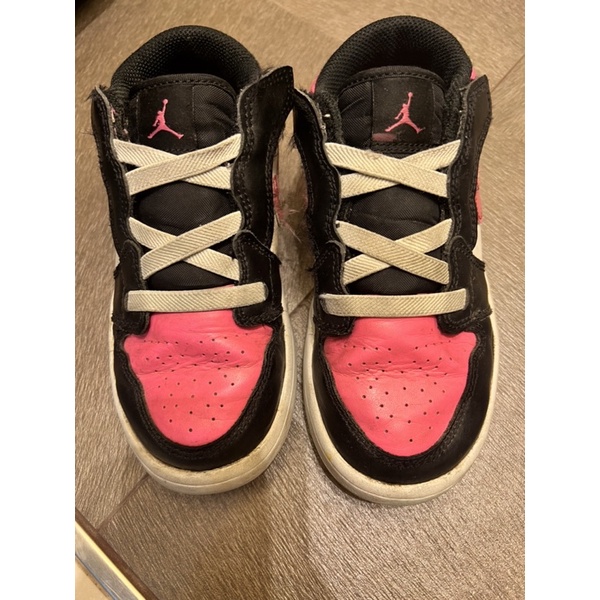 Nike Air Jordan 黑粉色兒童球鞋