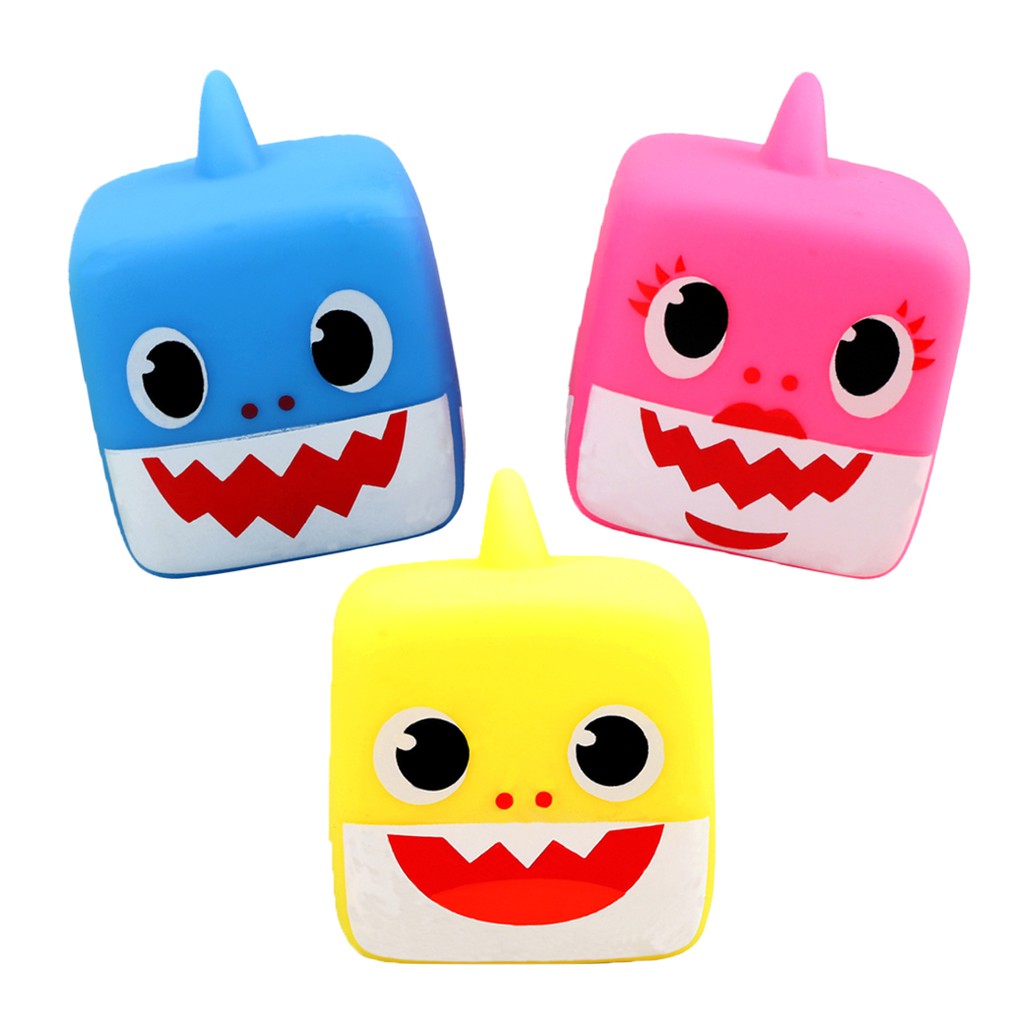 閃亮亮鯊魚寶寶音樂玩具 1入 BK批發小舖 可愛鯊魚家族 超可愛