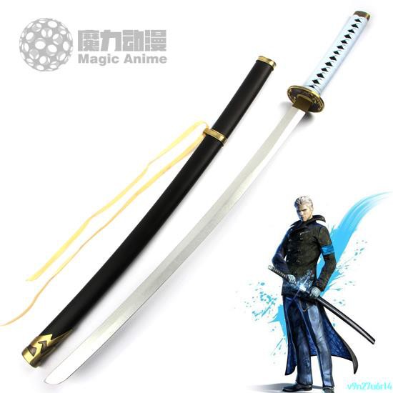 鬼泣維吉爾尼祿武器閻魔刀炎魔太刀cos動漫刀金屬合金裝具未開刃 蝦皮購物