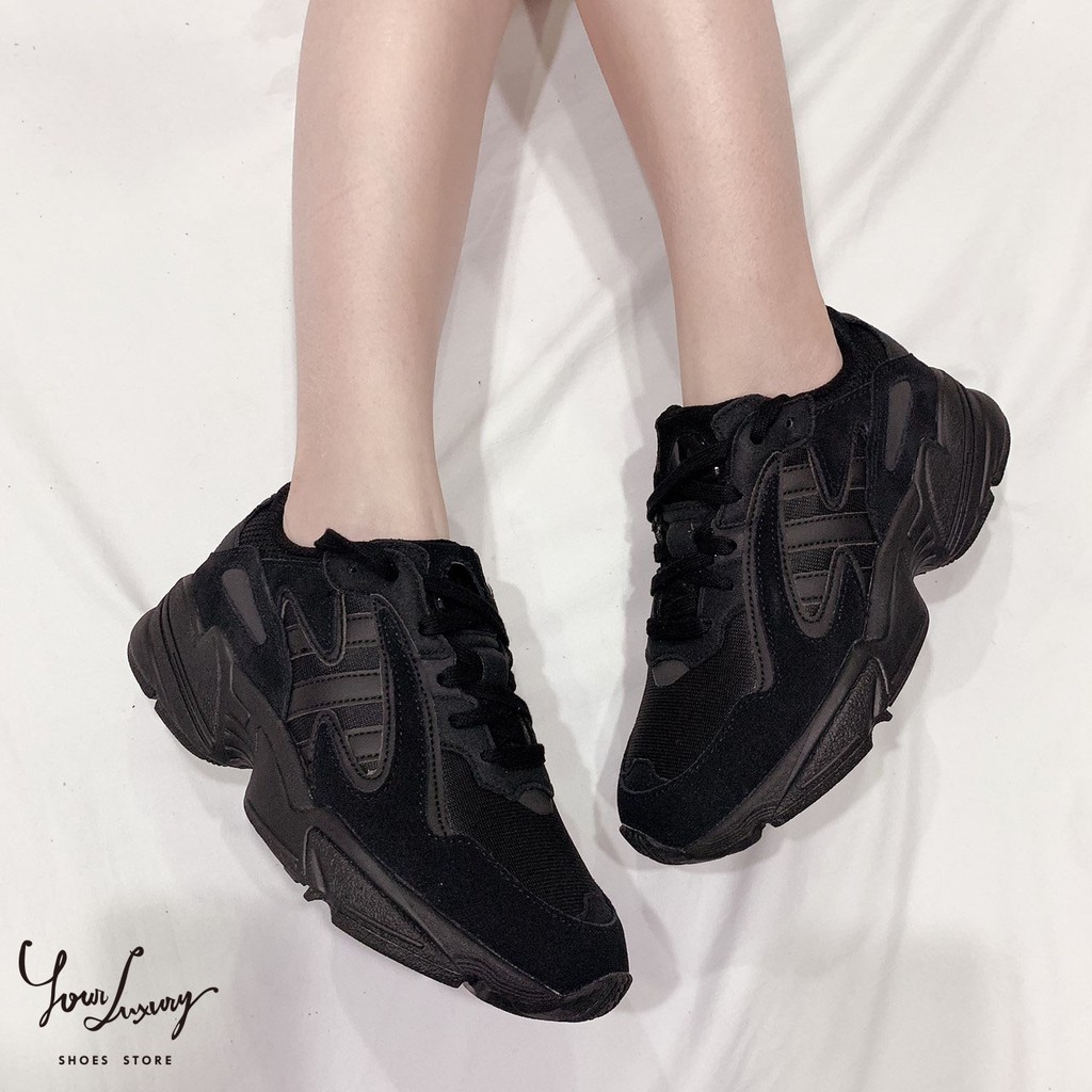 Luxury】Adidas YUNG-96 CHASM 復古老爹鞋全黑EE7239 男女鞋情侶鞋韓國代購正品| 蝦皮購物