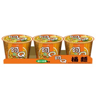 統一 阿Q桶麵 - 雞汁排骨風味(107gX3桶/組)[大買家]