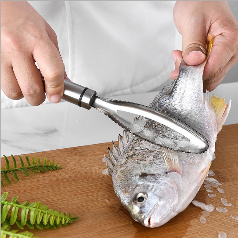 鹿苑 現貨 304不鏽鋼去魚鱗神器魚鱗刨刮魚鱗器打鱗器殺魚工具 蝦皮購物