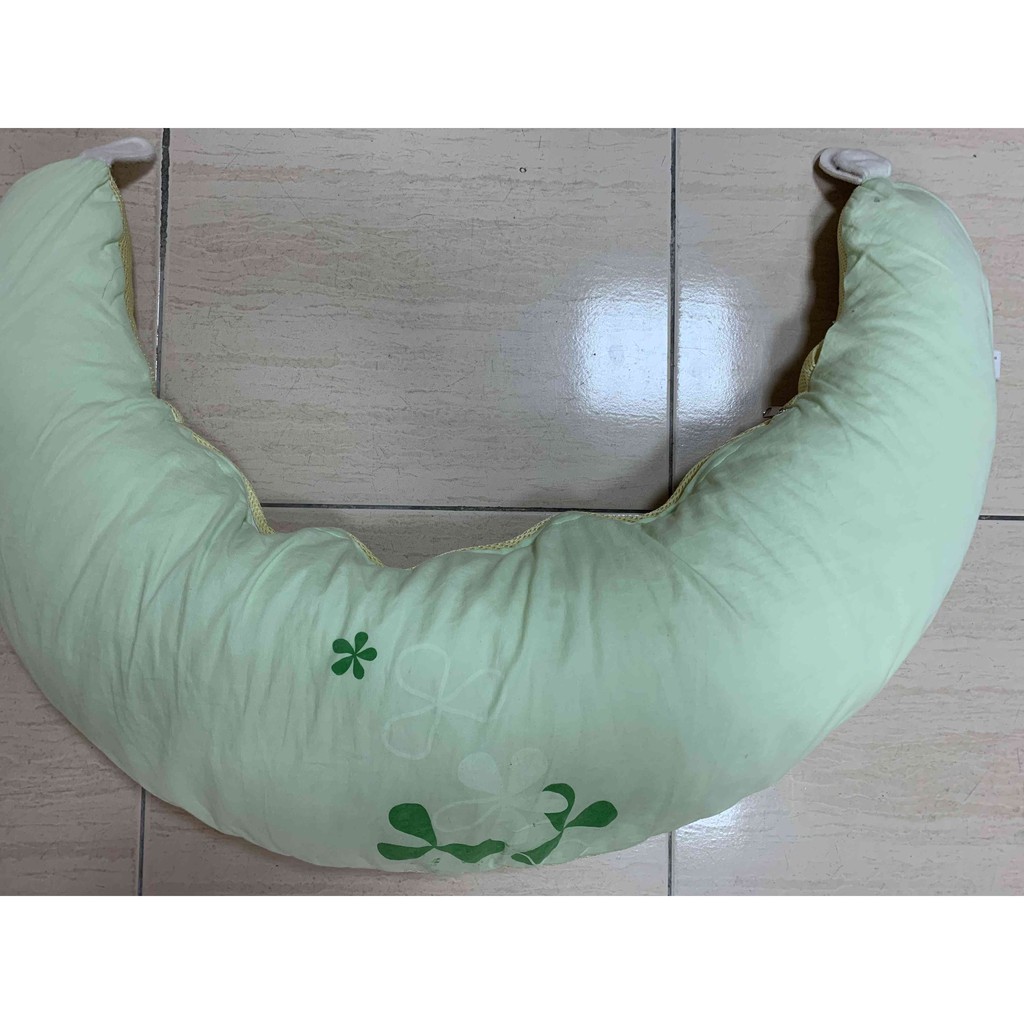 六甲村 媽咪樂活枕-綠 月亮枕