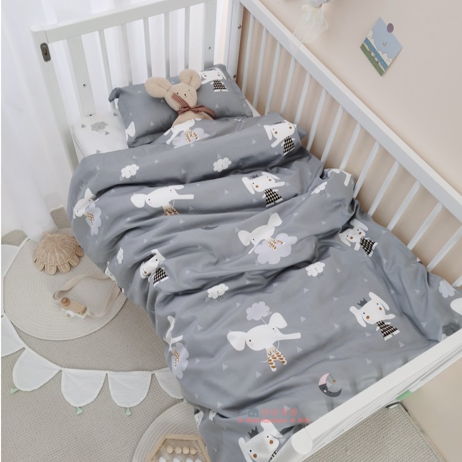 北歐風訂製款兒童床純棉三件組純棉床圍 可訂製 可拆售 (嬰兒床 ikea Sundvik 延伸床)