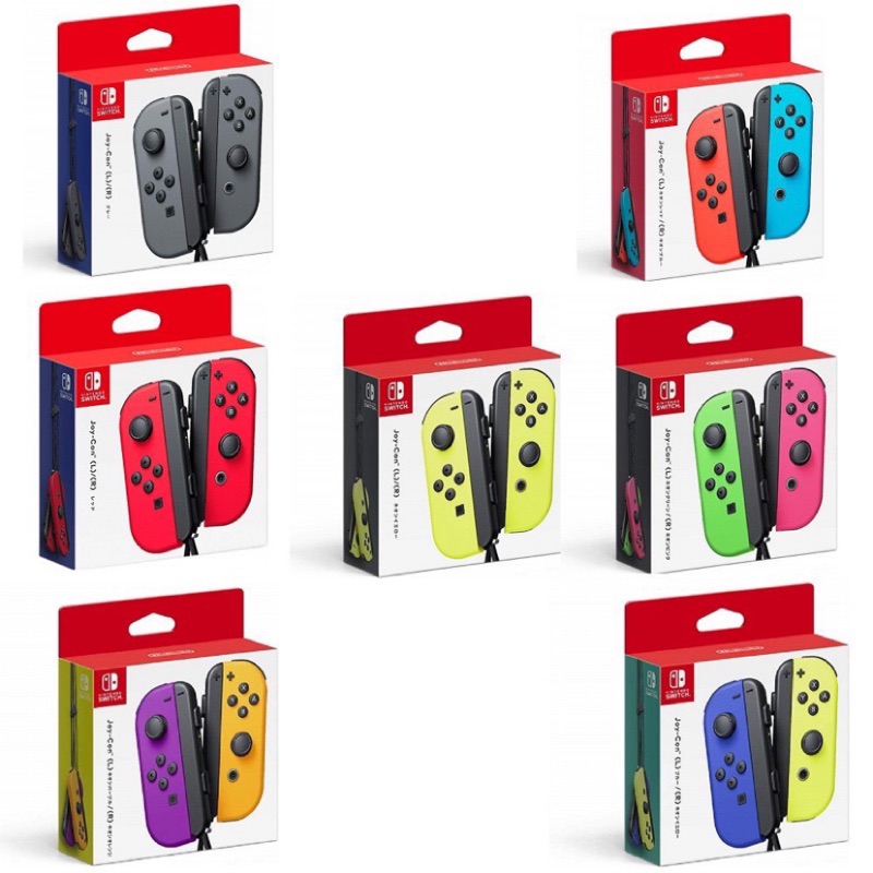 ［杉田翔太］保固一年加送保護套switch ns joy-con joycon 粉綠 灰黑 黃黃 搖桿 手把  控制器