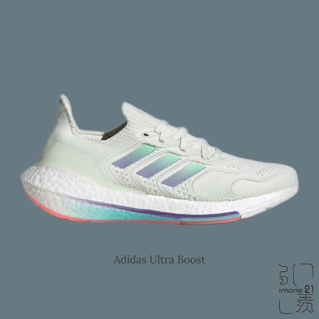 ADIDAS ULTRA BOOST 22 HEAT R.D.Y 慢跑 女款 白 灰綠 GX8057【Insane-21