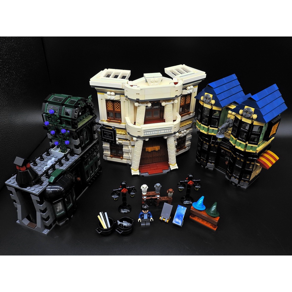 中古品 LEGO 10217 樂高 舊版 哈利波特 斜角巷 建築物 DIAGON ALLEY 缺人偶