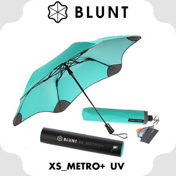 【BLUNT 紐西蘭 XS_METRO 抗強風 99%抗UV折傘《蒂芬妮綠》】BLT-X02/摺疊傘/自動傘//悠遊山水