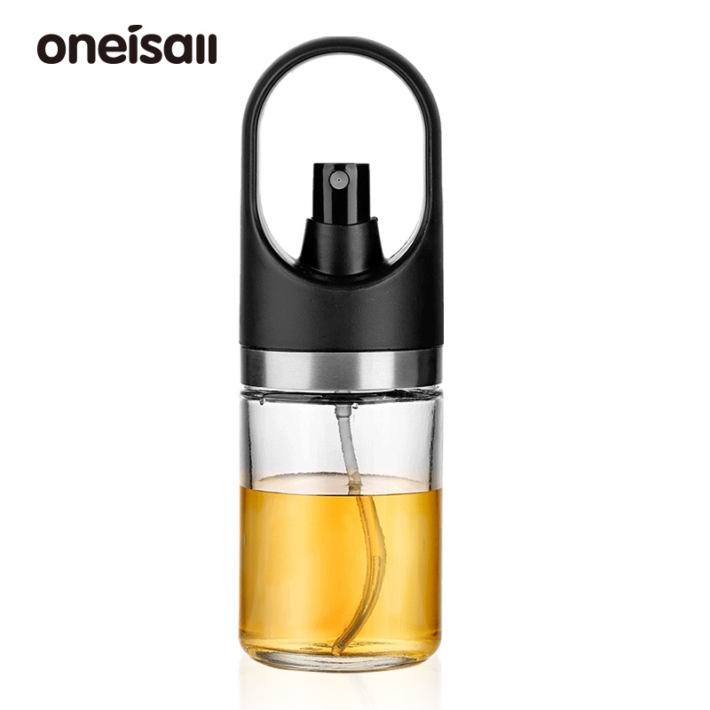 Oneisall 噴油瓶 廚房家用玻璃噴油壺 噴霧化控油瓶 食用油噴霧神器 醬油醋噴瓶 150ML