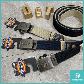 DOT潮流小物 Dickies Military Bucklet 經典款 皮帶 帆布 腰帶 立體 LOGO 黑 灰 白