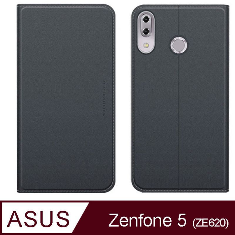 華碩ASUS ZE620KL ZenFone5 原廠皮套黑色 側翻皮套