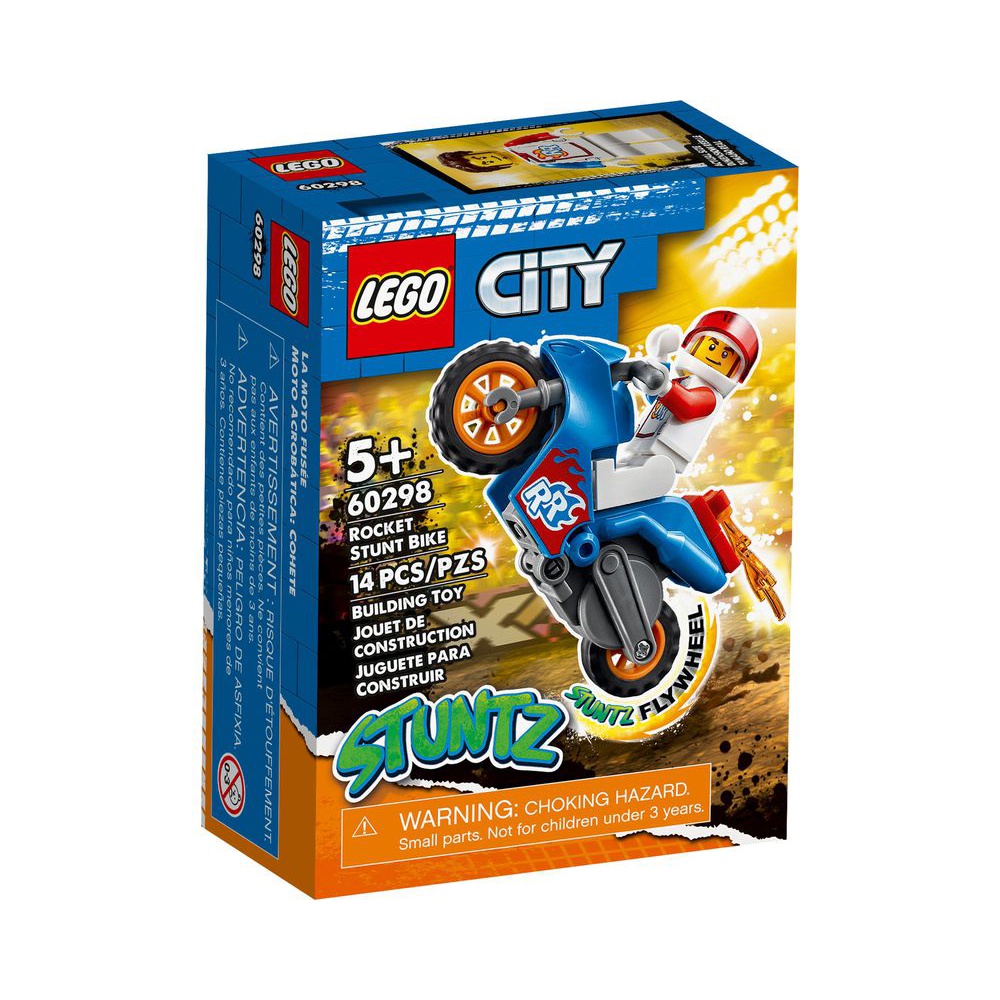 【積木樂園】 樂高 LEGO 60298 CITY系列 飛天特技摩托車
