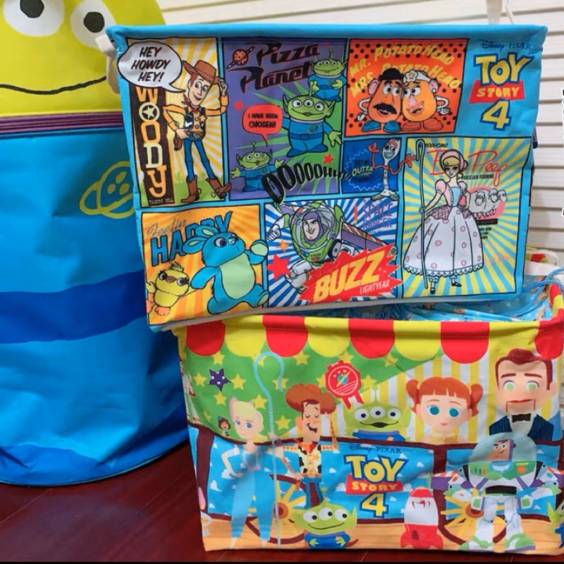 日本販售 迪士尼 玩具總動員 衣物收納箱 玩具收納箱 收納箱
